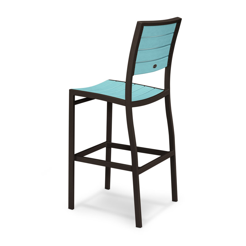 Chaise d'appoint de bar POLYWOOD Euro, Bronze texturé, Aruba