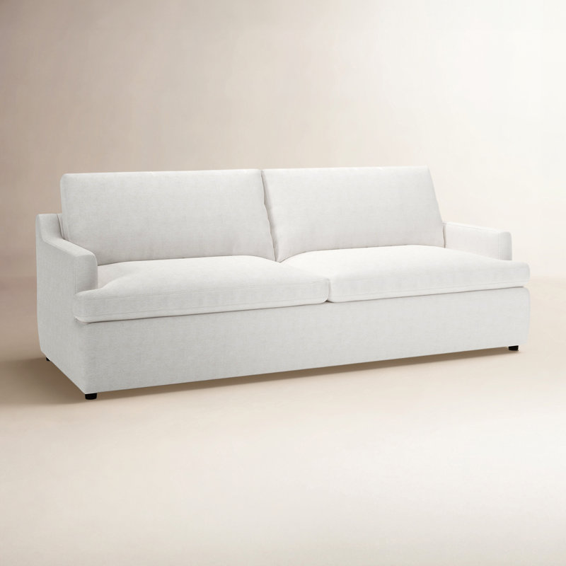 Essex 90" Upholstered Sofa, Nomad Snow Crypton® Chenille