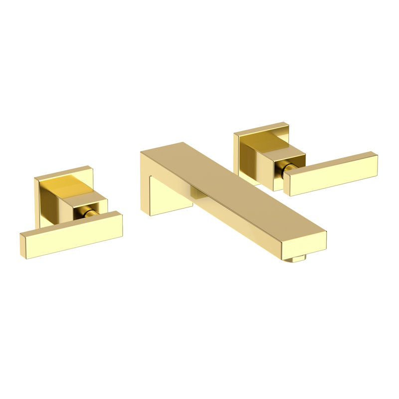 Skylar Wall Mount Bathroom Faucet, Forever Brass