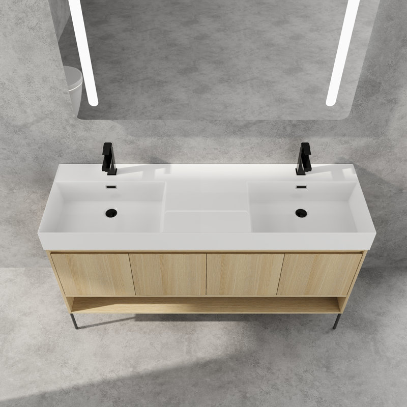 Meuble-lavabo avec comptoir Fredly