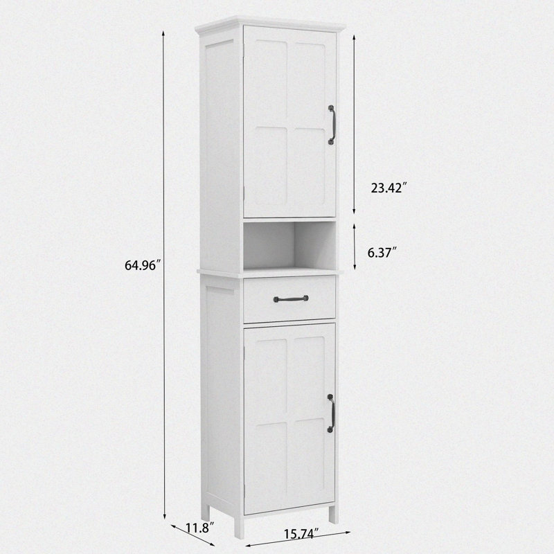 Jiskly Freestanding Linen Cabinet