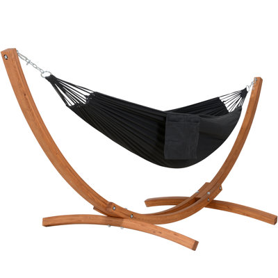 Outdoor Hammock With Wooden Stand