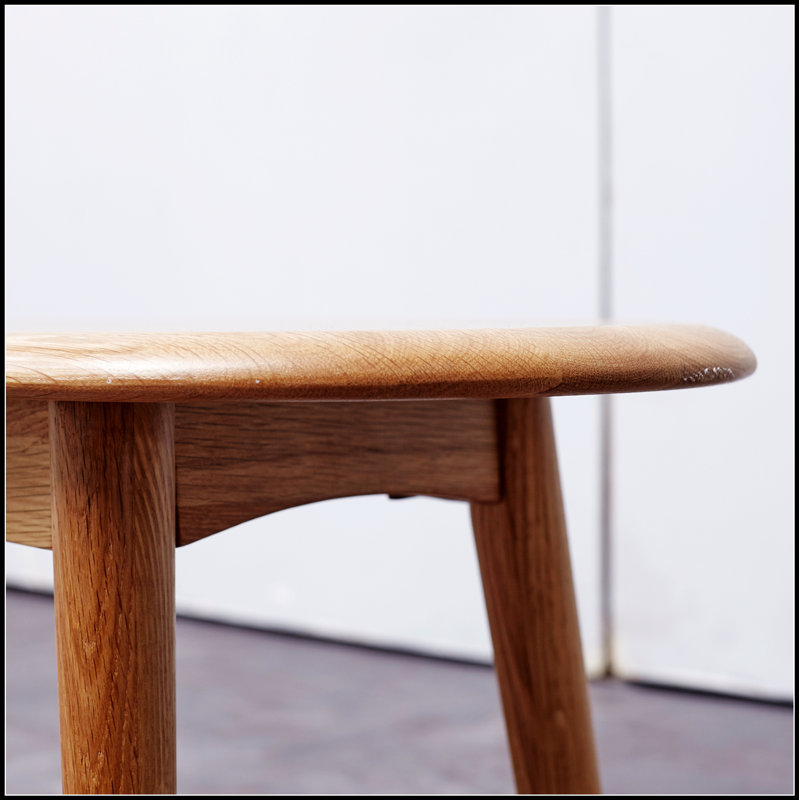 Banc de table en bois de chêne naturel pour salle à manger, H 16,14 po x l 47,24 po x P 11,81 po