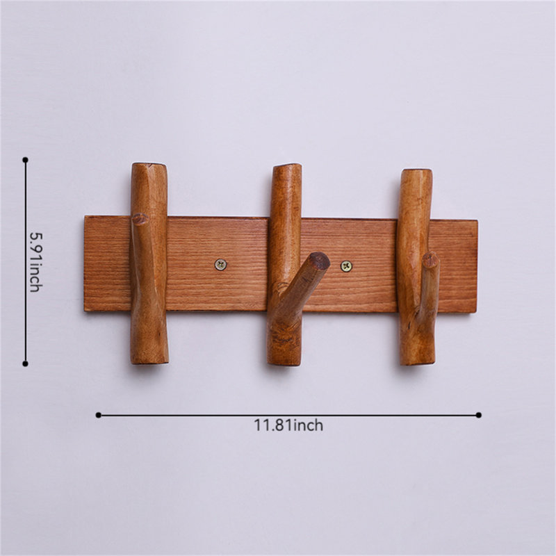 Branchout Solid Wood Hook Rack