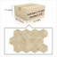 Marbre hexagonal jaune or beige, marbre naturel, pour mur, finition texturée FS, marbre cannelé 3D, pierre naturelle, marbre véritable, marbre véritable, 1 boîte de 12 pièces