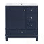 Meuble-lavabo avec lavabo, tablette et trois tiroirs-1997191568