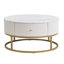 Table basse de 31,5 pouces avec tiroirs, table basse moderne avec rangement, table basse pour le salon