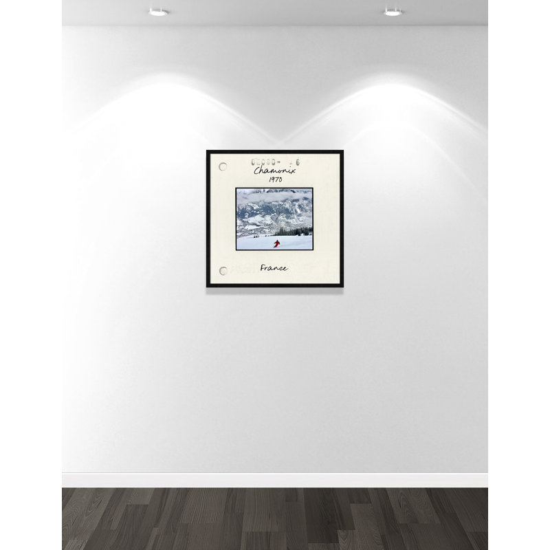 Chamonix par CAD Designs, 27.5'' W x 27.5'' H, Framed Print, Black Woodgrain