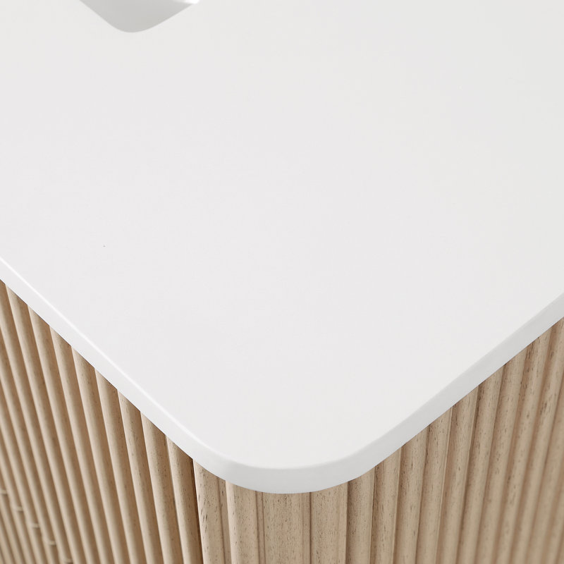 OVE Decors Amara Meuble-lavabo flottant à simple cuve Sahara