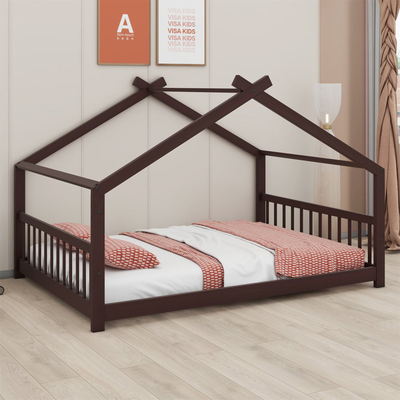 Lit en bois House House, Espresso