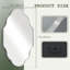 Oval Bathroom Mirror, Aluminium Frame Vanity Mirror with 4mm HD Shatterproof Glass, Wall Mounted Portrait or Landscape-181566502-181566496