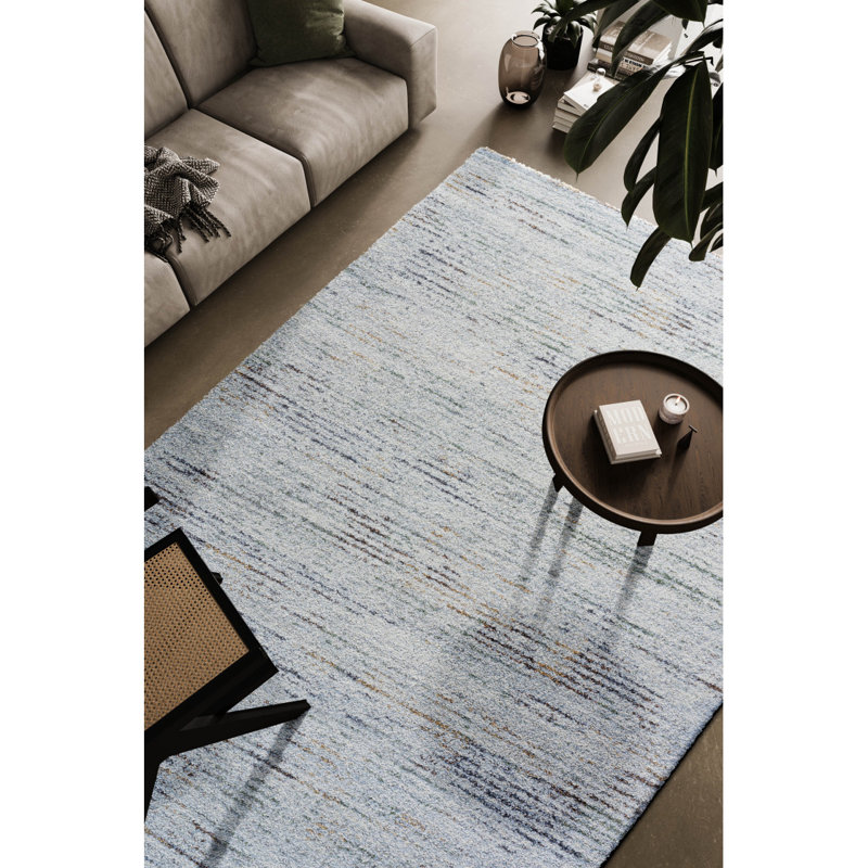 Tapis en polypropylène ivoire, doré, vert, rouille, gris et gris anthracite Granada Oakley