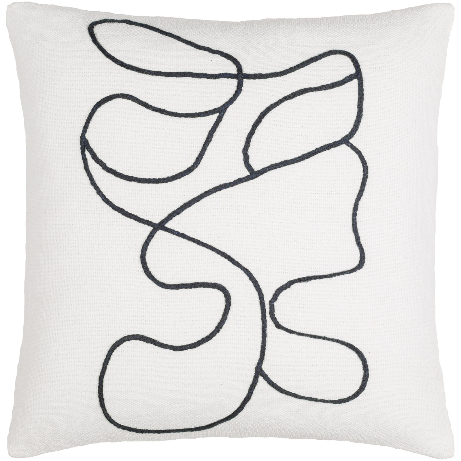 Jason Wu Meander Pillow Cover & Insert, 22" x 22", Pillow Cover Only - No Insert