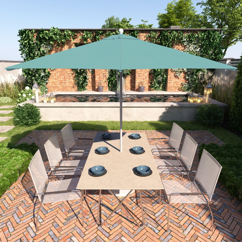 Parasol commercial en bois gris 11 pi, Aruba
