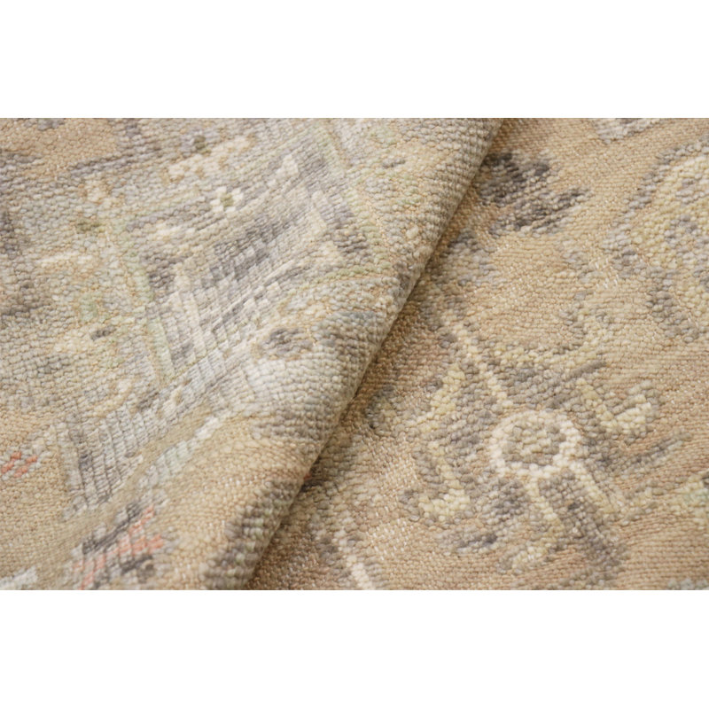 Oushak Cream Wool Area Rug
