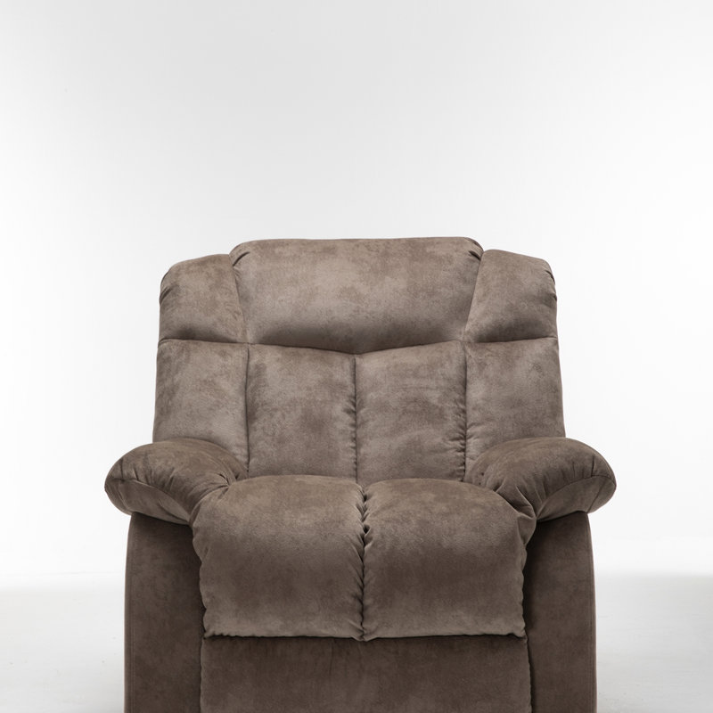 Fauteuil inclinable en tissu, Brun