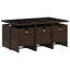 7 Piece Garden Dining Set with Cushions Poly Rattan-53741372-53741371