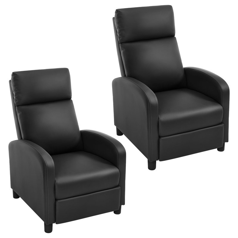 65.5cm Wide Standard Recliner, Black