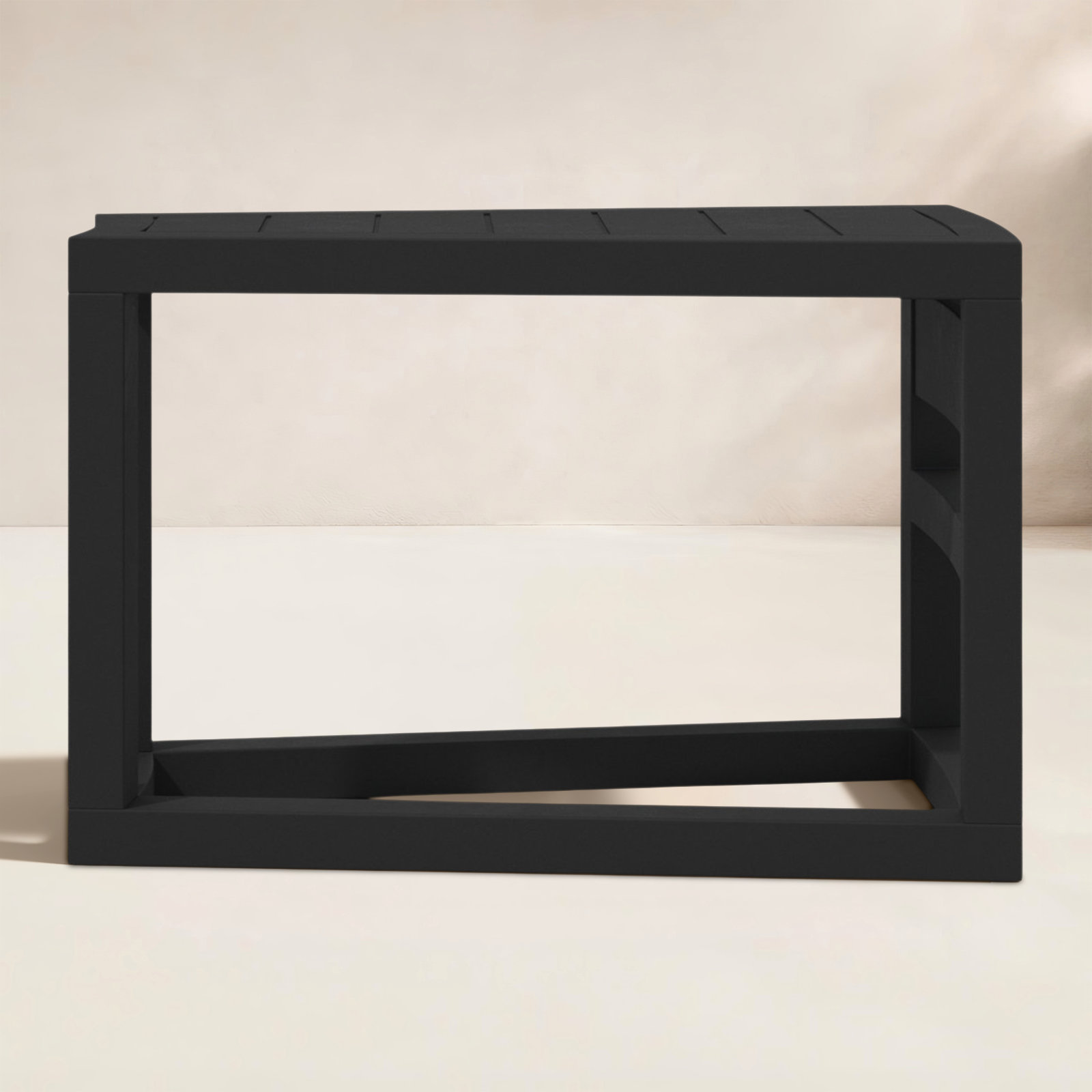 Bergeron 32 " Patio Side Table, Black