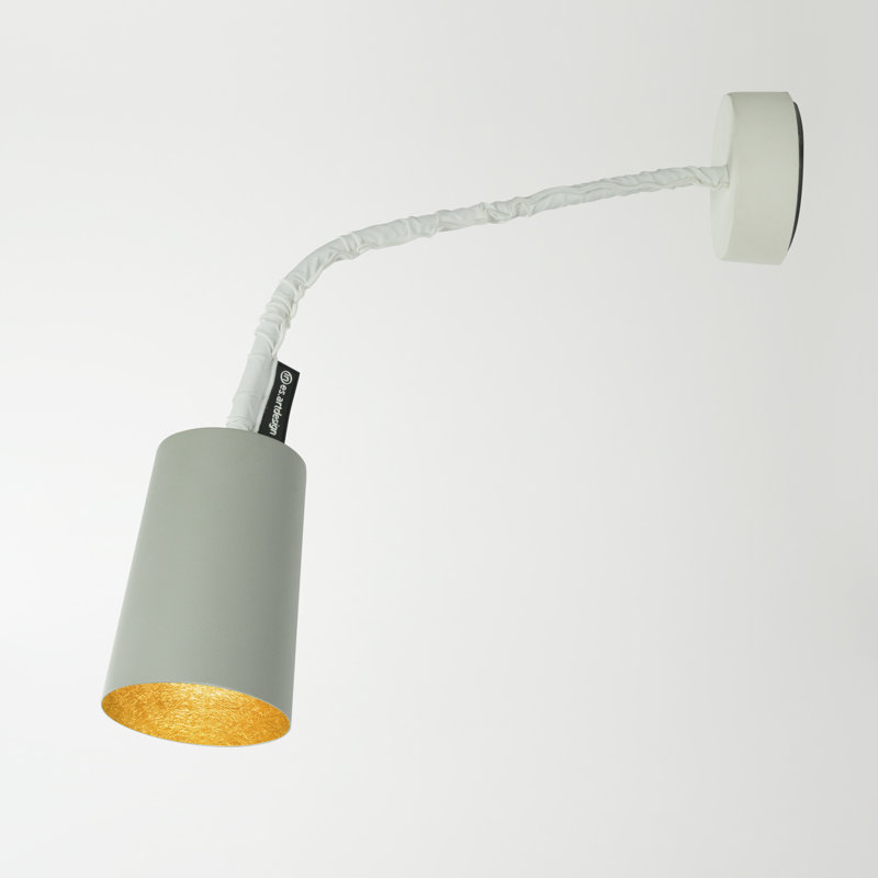 Armed Sconce, Grey/Gold