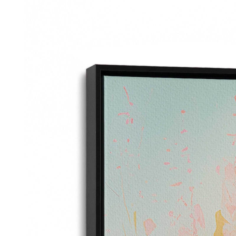 Impression sur toile Symphony of Pastel Meadows II, H 18,75 po x l 12,75 po, Noir satiné