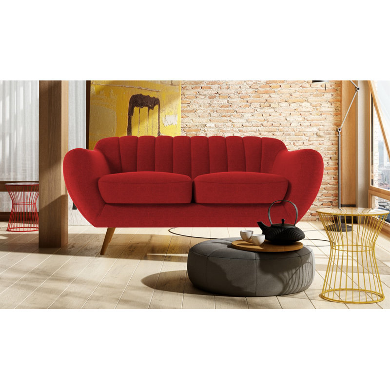 Katharine 2 Seater Loveseat, Ibiza Dark Red
