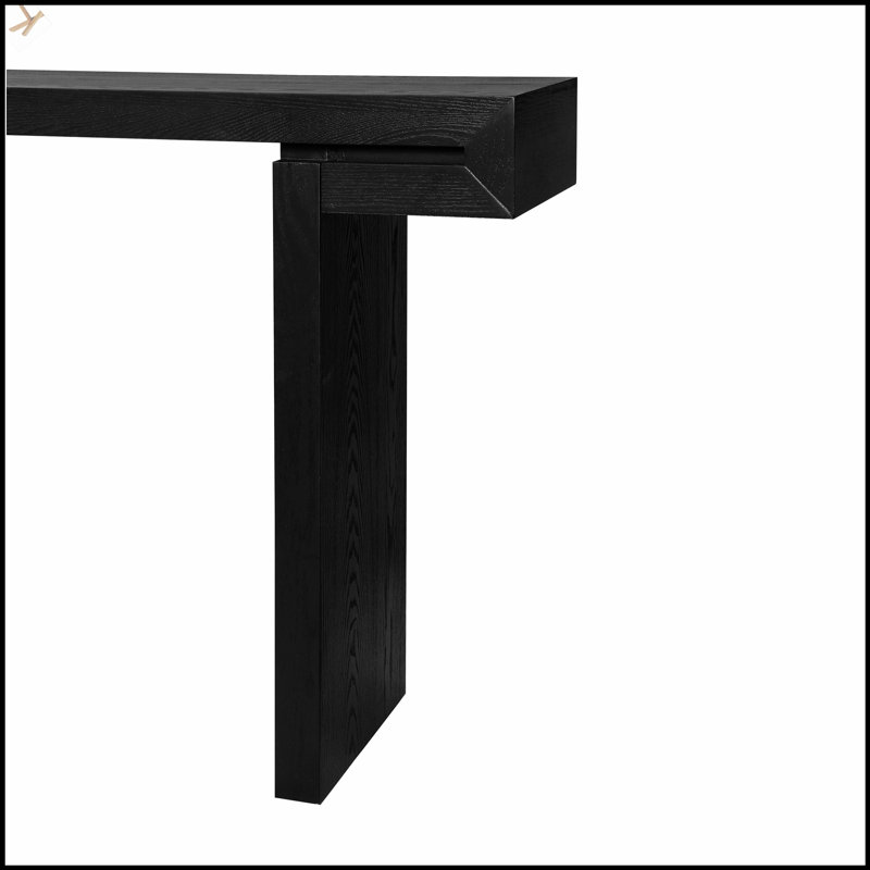 60-Inch Rustic Farmhouse Console Table, Distressed Wood Finish For Entryway Or Living Room, Hallway, Black