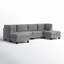 Canapé modulaire de coin avec repose-pieds Atherine