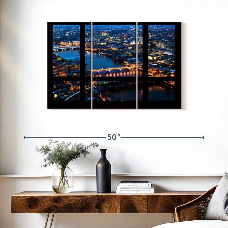 Vue de la fenêtre Kavia London, H 24 po x l 38 po