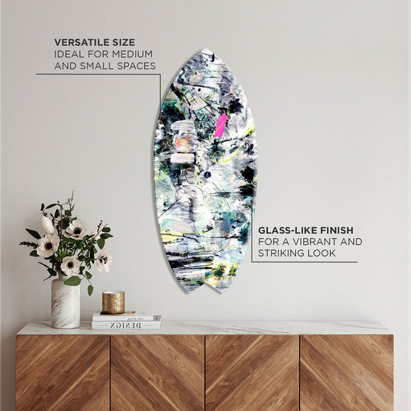 Leave Me Wild Decorative Acrylic Skimboard by Oliver Gal