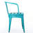 3 Metal Bistro , Teal Color, Water-, 30" H Table, 18" Seat Chairs, Powder Coated Iron 3 Pc, 16.25" Weather-, Long-Lasting, , Stable-217067843