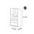 Modern style solid wood bookcase