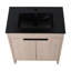 Meuble-lavabo autoportant de 30 pouces avec lavabo en céramique et 2 portes d'armoire à fermeture en douceur-116040652