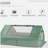 Outsunny 71" x 55" x 32" Mini Tunnel Greenhouse, Garden Planting Shed, Outdoor Flower Planter Warm House with Zipper Windows and Door, Green