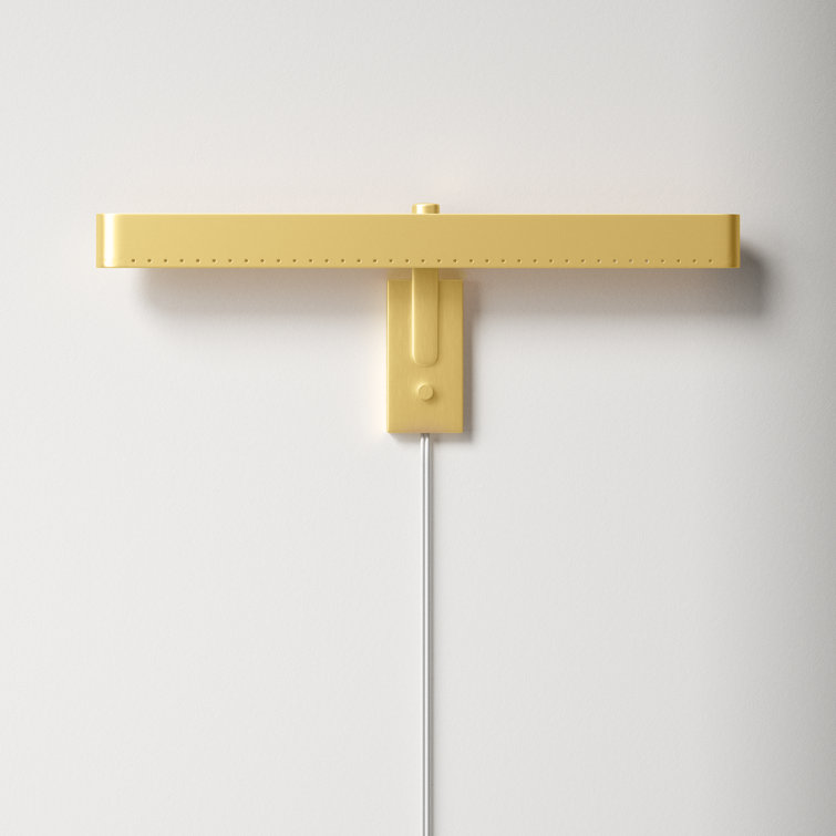 Vernie Single Light Steel Dimmable LED Armed Sconce