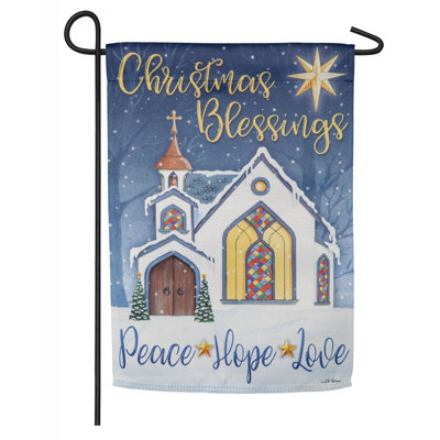 Les joies de noël en suède de 2 côtés 18 x 13 po drapeau de jardin