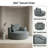 Modern 360° Swivel Lounge Chair Oversized Barrel Chair with Deep Seat and Removable Pillows-604697316
