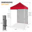5 pi L 5 pi. D Tente escamotable en acier avec pare-soleil-86456018