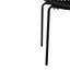 Chaises de patio empilables 2, noires. Conception respirante. Pieds en métal + plastique. Style moderne et simple. Ergonomique, capacité de 300 lb. 25,18 po x 23,43 po x 31,18 po. Assemblage requis, 2 chaises.-1828269372