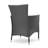Grey Dining Chairs   Of 2  - Contemporary Seating For Lounge 24.15"W X 32.32"H 22.89"D, 15.14 Lb Weighted 2 In , Modern Straight Line Detail, For Living Areas & More, 22.89In D 24.15In W 32.32In H,