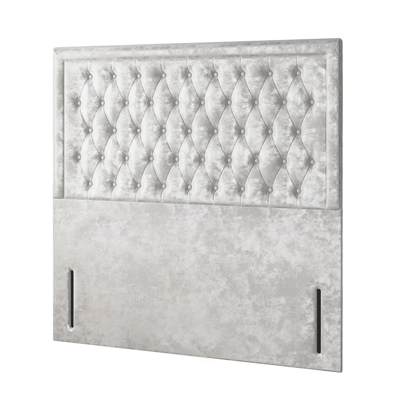 Scarborough Upholstered Headboard, Kingsize (5'), Silver
