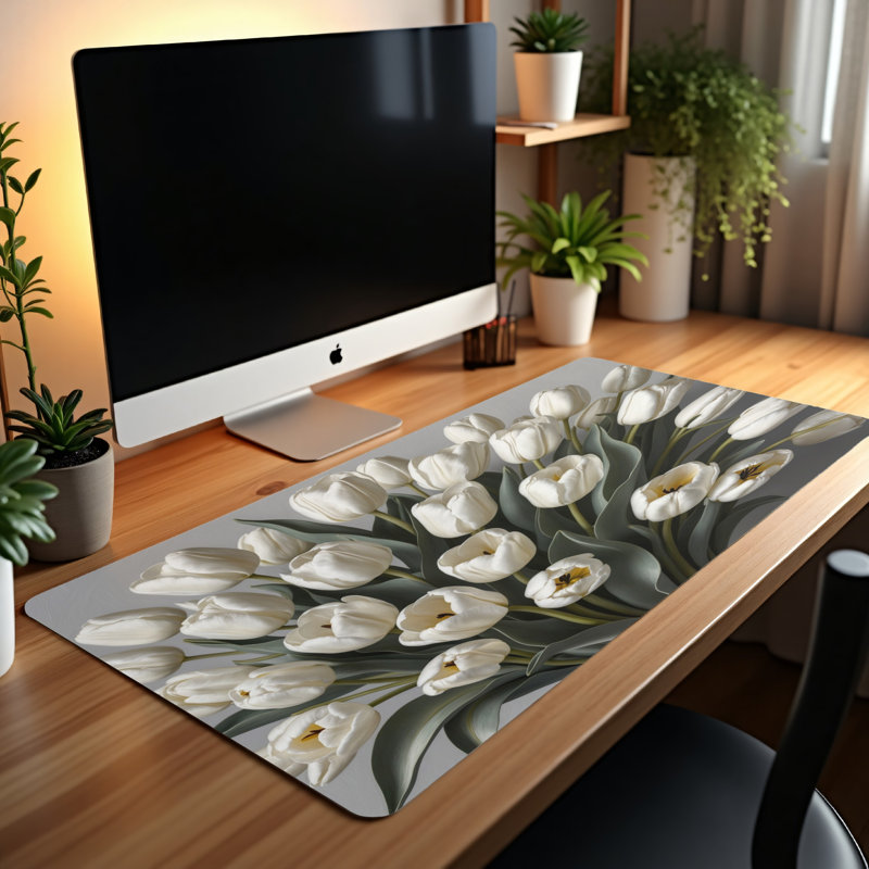 Polyester Desk Pad, 31.5x15.5