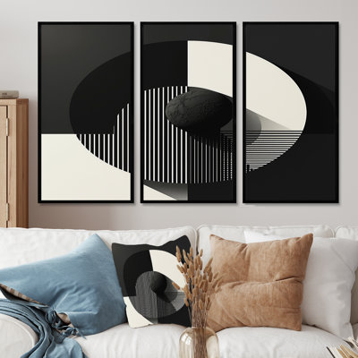 Ensemble de décorations géométriques géométriques