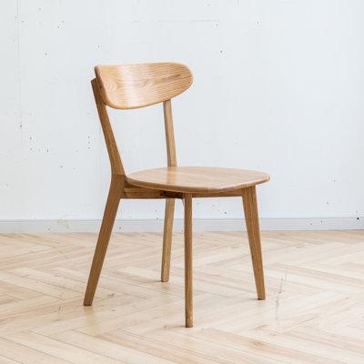 Solid Oak Chair - Safe & For ' Delight Grade Wood Dining Seat Oak, Comfortable Angle, 18.41"X19.9"X31.54", Easy To Clean Finish