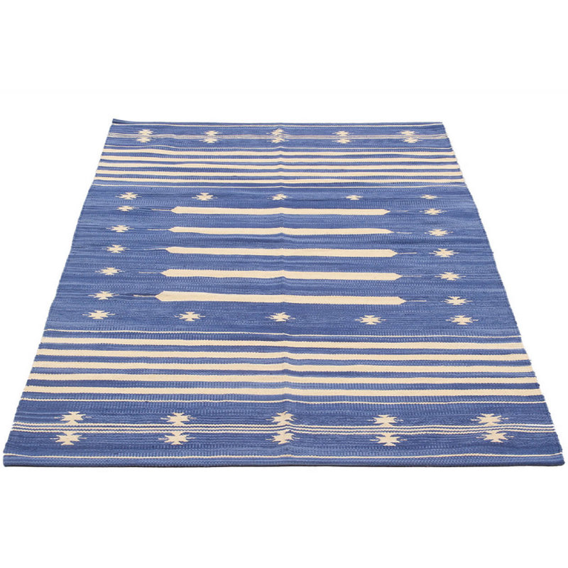Anoki Rectangle Abstract Flatweave Area Rug, Rectangle 140 x 200cm