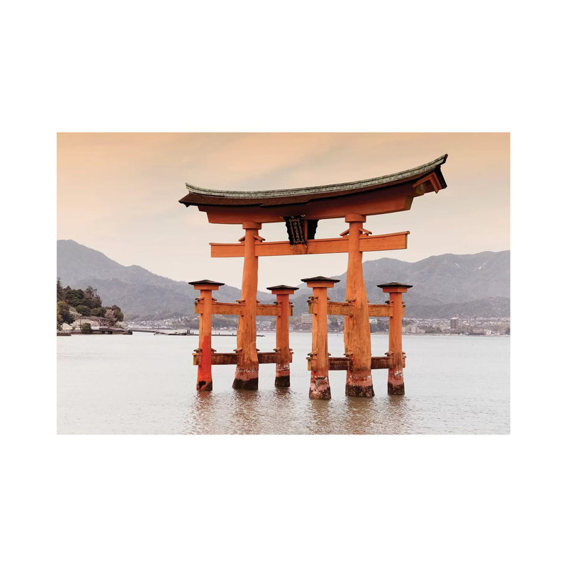 Miyajima Torii by Philippe Hugonnard - Wrapped Canvas Gallery-Wrapped Canvas Giclée, 20.32 cm H x 30.48 cm W