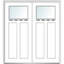 Portes d'entrée pré-installées en fibre de verre 2 panneaux 1 panneau Craftsman-37180594-37180598-37180593