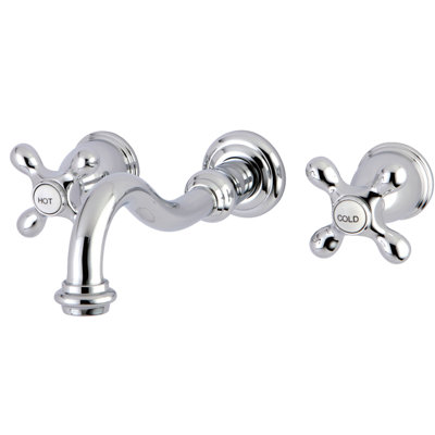 Kingston Brass Restoration Two-Handle 3-Hole Wall Mount Tub Faucet