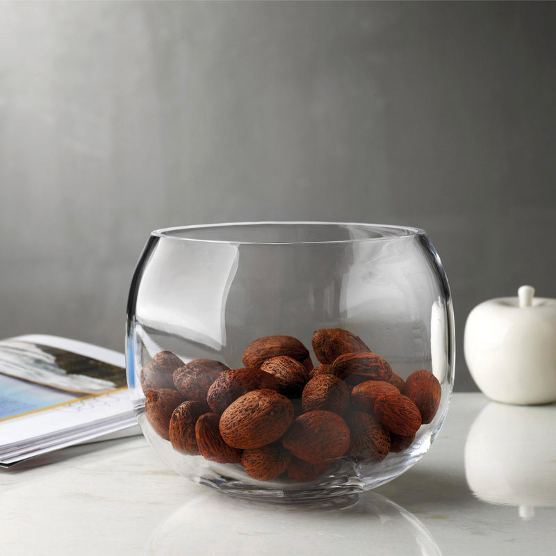 Vase en cristal Mono Box, Transparent, H 5,23 po x l 6,1 po x P 6,1 po