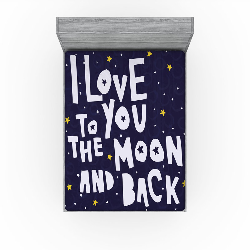 Ensemble de 2 draps-housse Ambesonne Starry Sky, California King Fitted Sheet